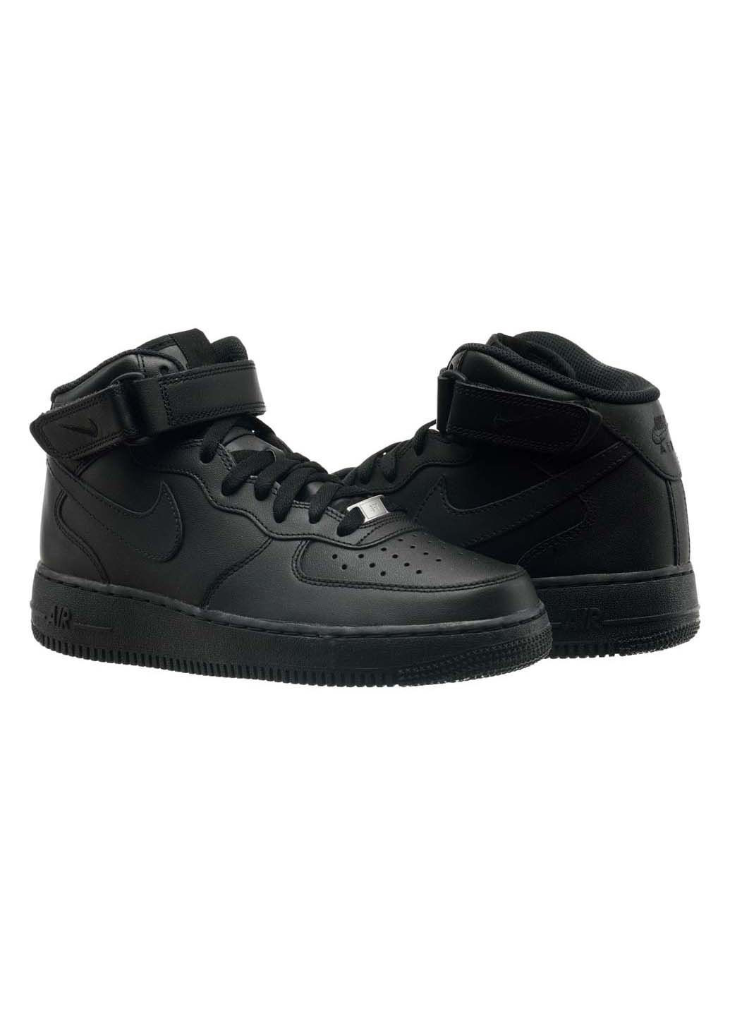 Черные демисезонные кроссовки мужские air force 1 mid '07 Nike