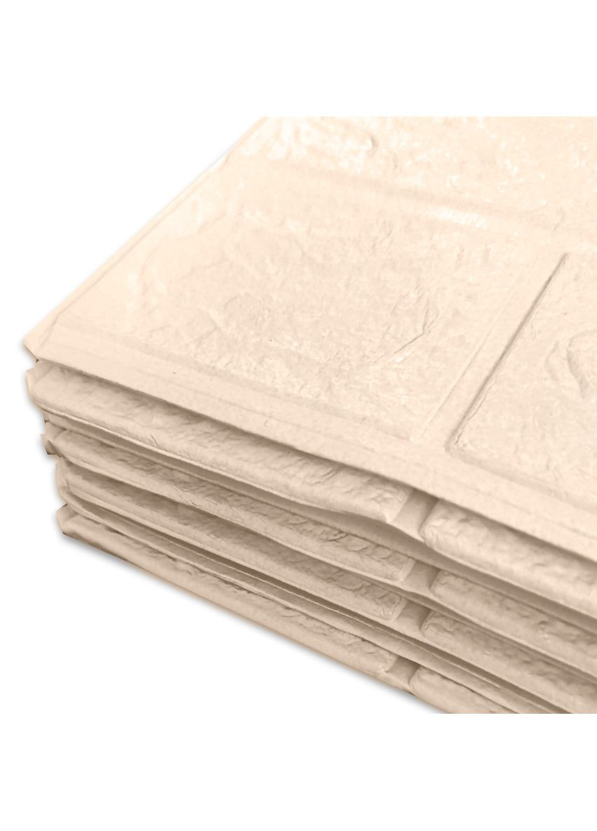 Самоклеюча 3D панель під цеглу Слонова кістка В РУЛОНІ 20Мx70СМx3м 3D Loft (360891505)