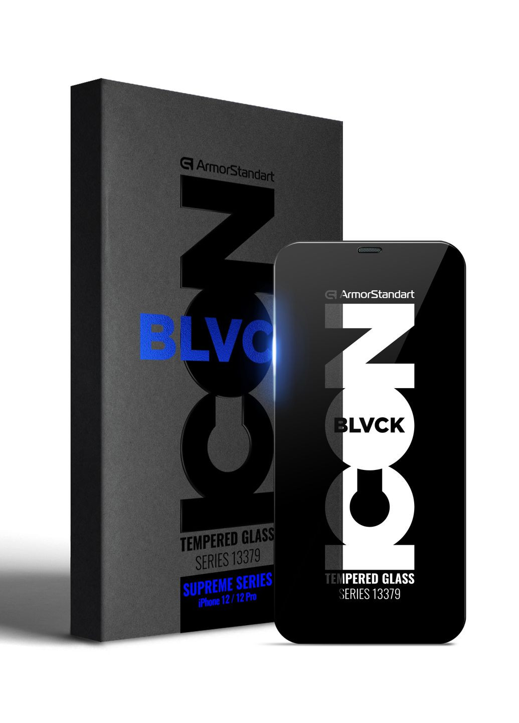 Защитное стекло Supreme Icon 3D для Apple iPhone 12/12 Pro (ARM59213) ArmorStandart (263684138)