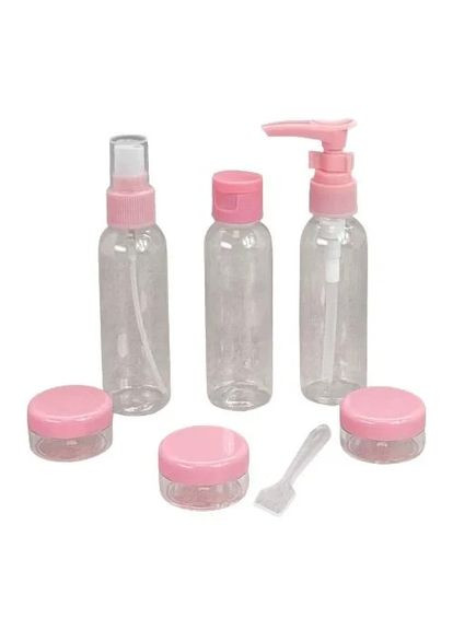 Набір дорожній для косметики 6 предметів Pink Stenson (356494889)