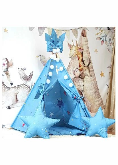 Дитячий Вігвам COOL БОН БОН Повний комплект (коврик Бонбон+подушки) No Brand (304287801)