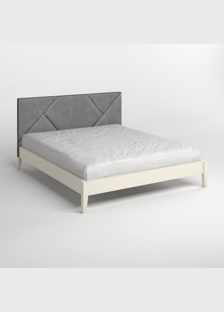 Полуторне дерев'яне ліжко Нью-Йорк ДК (S0505Y30R)/Аляска 93 (Сірий) 120х200 см (MBG-10431) Mebigrand (366086119)