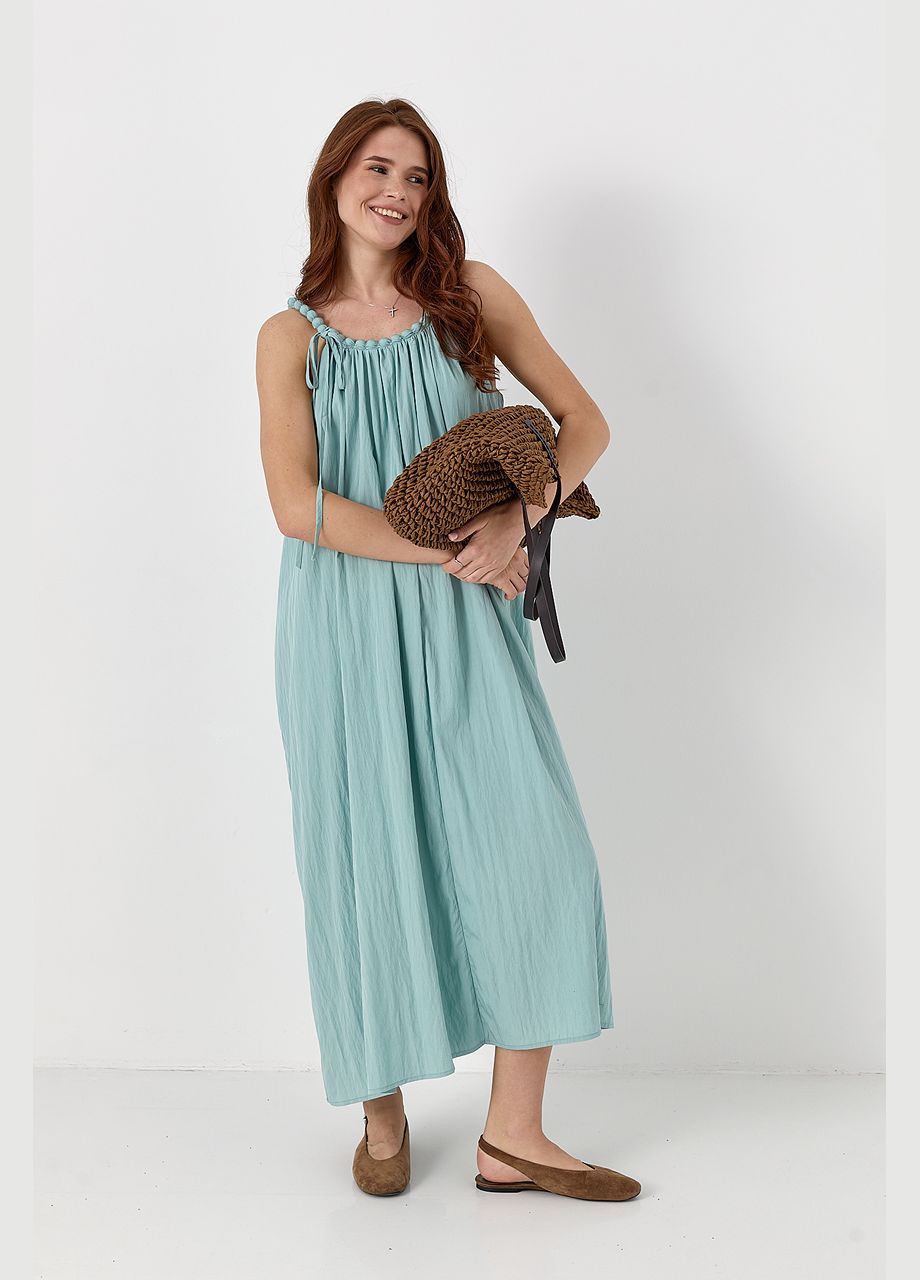 Сарафан на бретелях-бусах розкльошений Lurex (332199972)