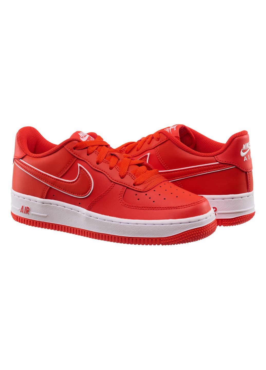 Червоні осінні кросівки підліткові air force 1 (gs) (dx5805-600) Nike