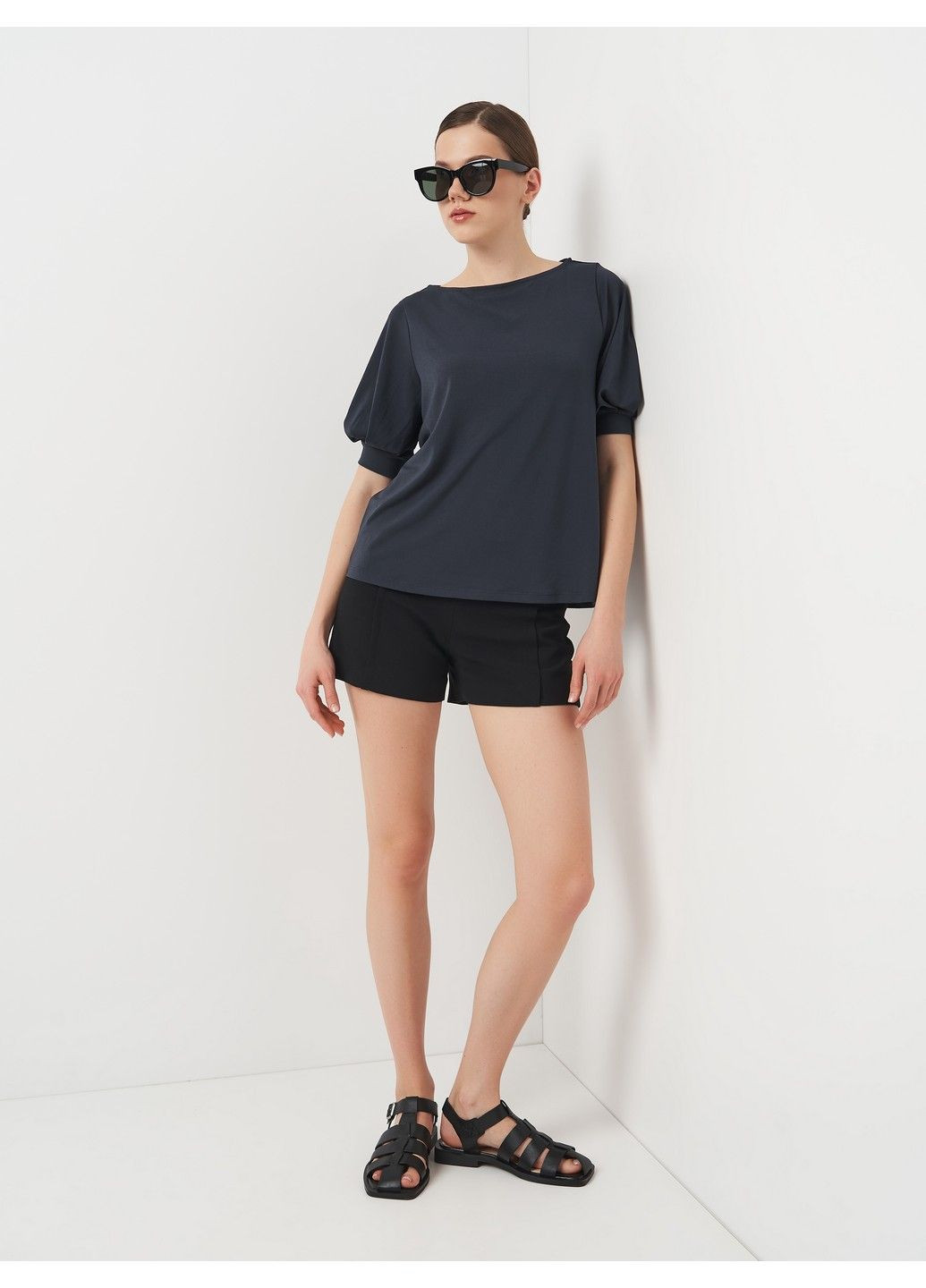 Темно-бирюзовая летняя блуза H&M
