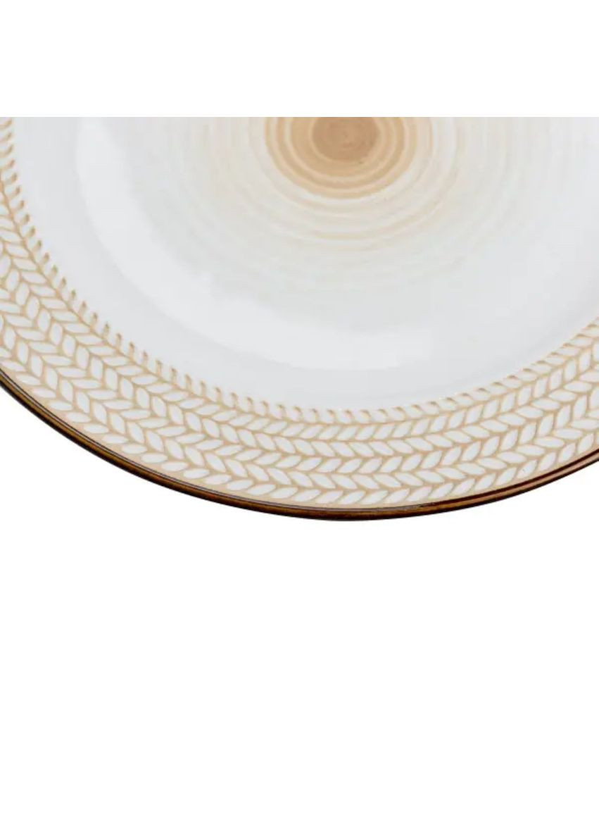 Тарелка сервировочная 26 см плоская керамическая TS Kitchen (361305038)