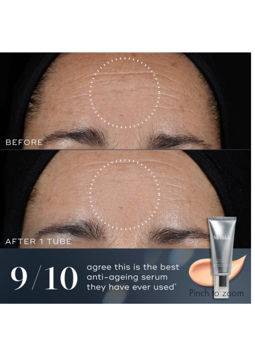 Крем-серум зі стабільною формою ретиналю 0,01% Crystal Retinal 1 Medik8 (367832064)