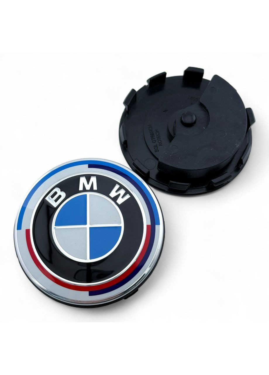 Фіксовані ковпачки в диски БМВ 68 мм Ювілейні 1 штука BMW (354698437)