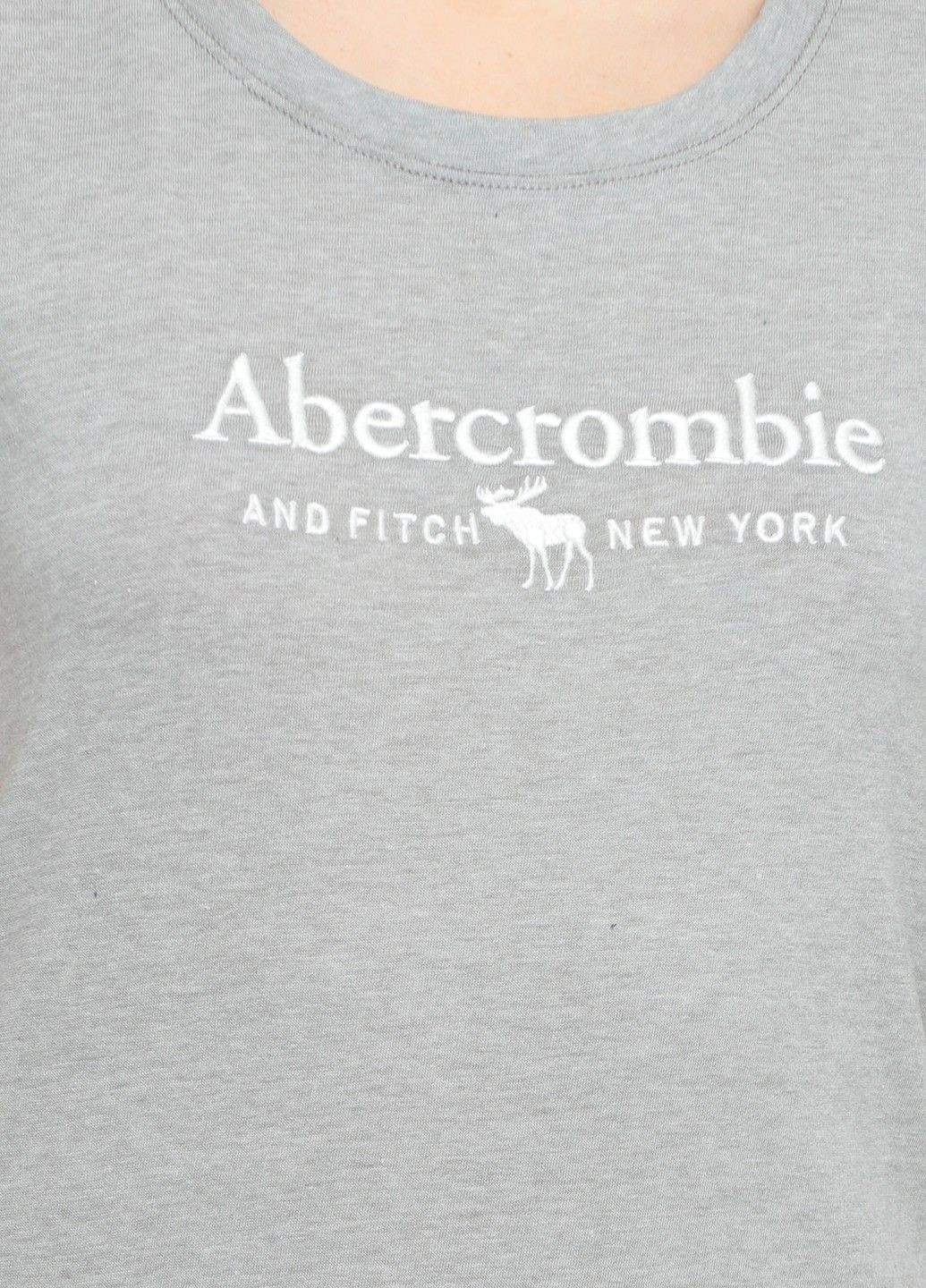 Серая летняя футболка af9096w Abercrombie & Fitch