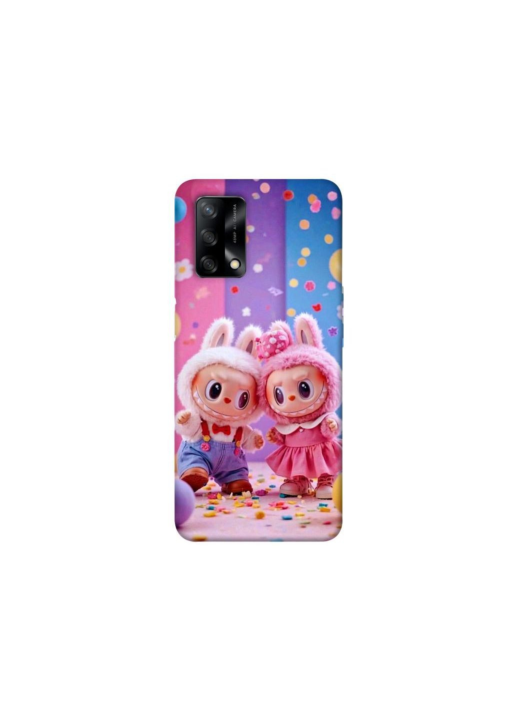 Чохол на Oppo A74 4G Labubu twins ver.3 Frontalka (361988535)