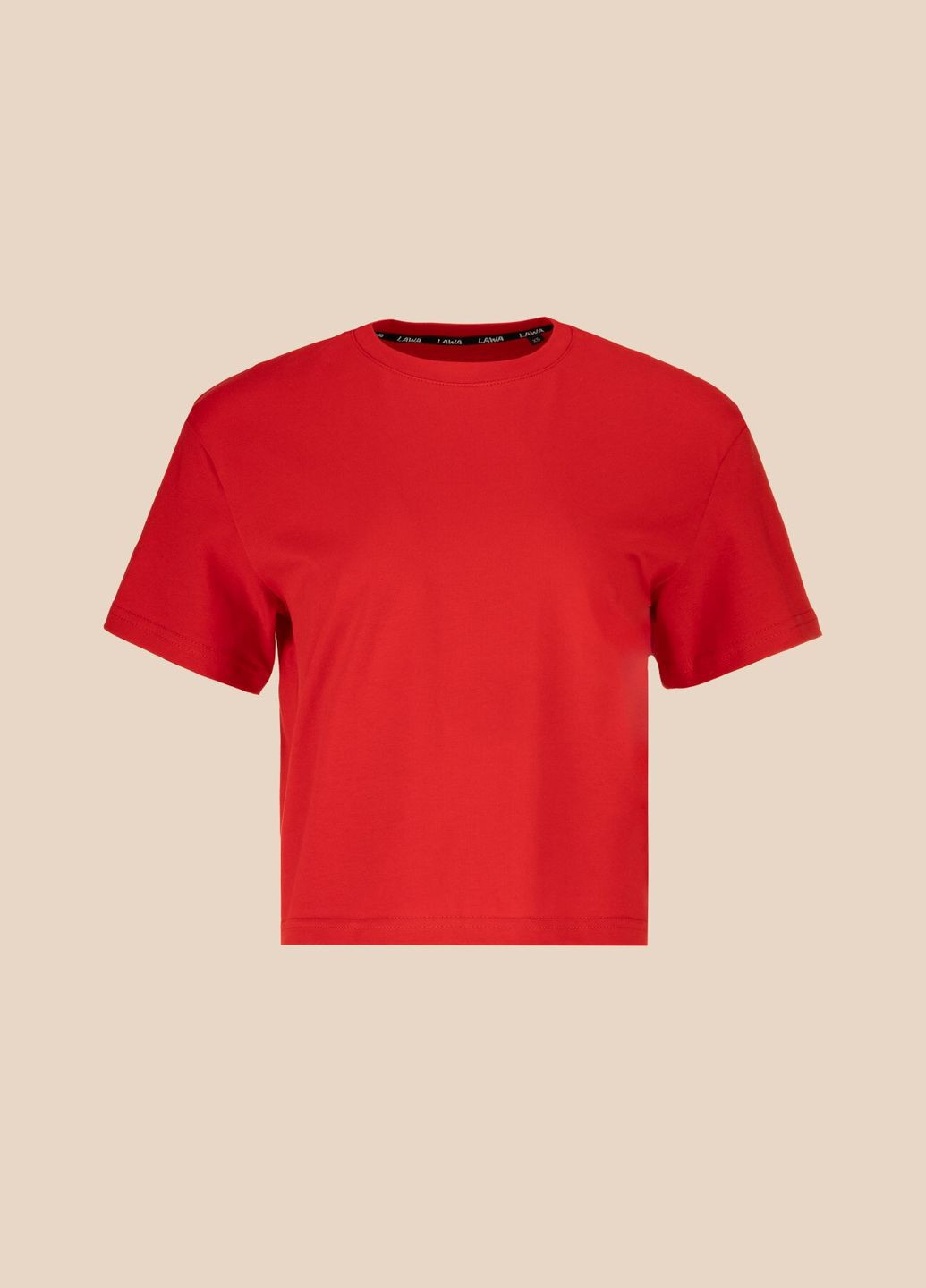 Футболка однотонная женская WBC02311 Красный shop (2000999153044) LAWA - (362746218)