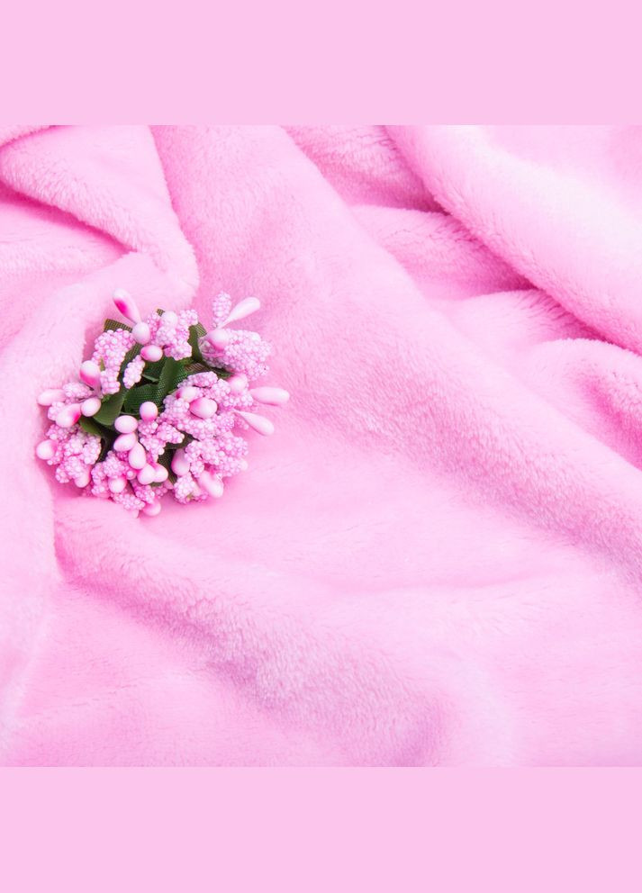 Ткань махровое полотно Велсофт розовое IDEIA (289552700)
