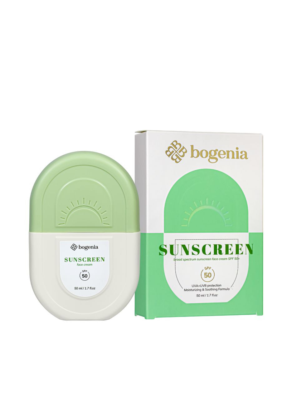 Bogenia Солнцезащитный крем для лица с SPF50+ Sunscreeen Face Cream, 50 мл — Крем, Турция (355313080)