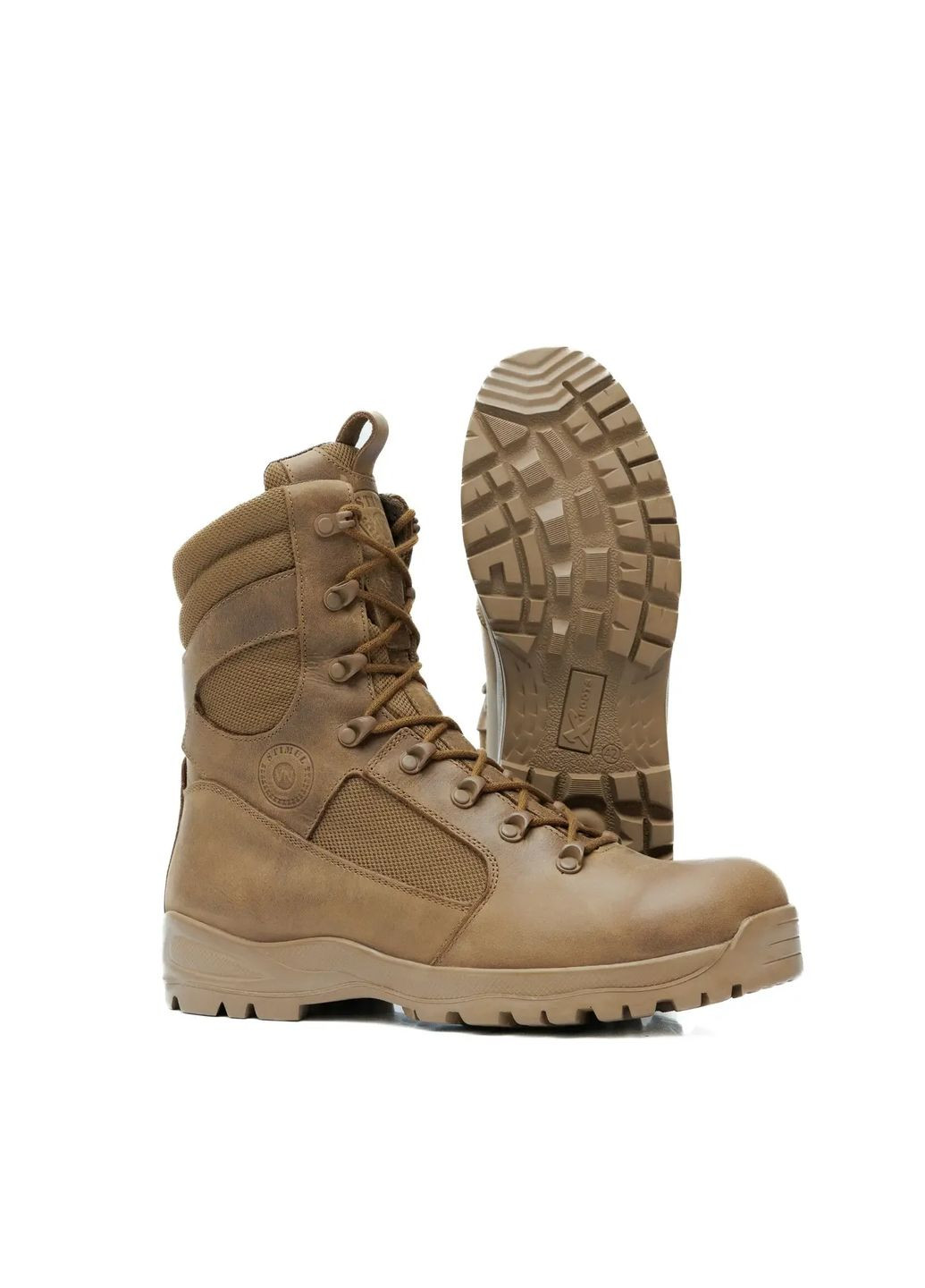 Военные Мужские Демисезонные Берцы из Кожи. 39-47р Койот. Водонепроницаемые! STDM-1059 No Brand (349513002)