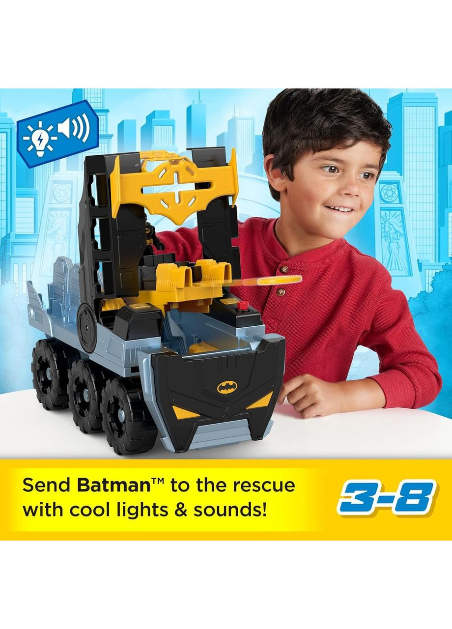 Бэтмобиль-трансформер танк Бэтмена со светом и звуками Оригинал Fisher-Price Batman Transforming Bat-Tank Fisher Price (365251636)