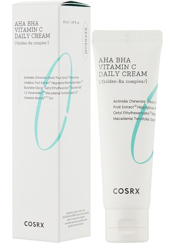 COSRX Обновляющий крем с кислотами и витамином C Refresh AHA BHA Vitamin C Daily Cream 50ml (2-956391) — Крем, Южная Корея (369793862)