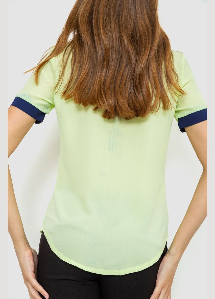 Салатовая блуза нарядная Ager 186RA103