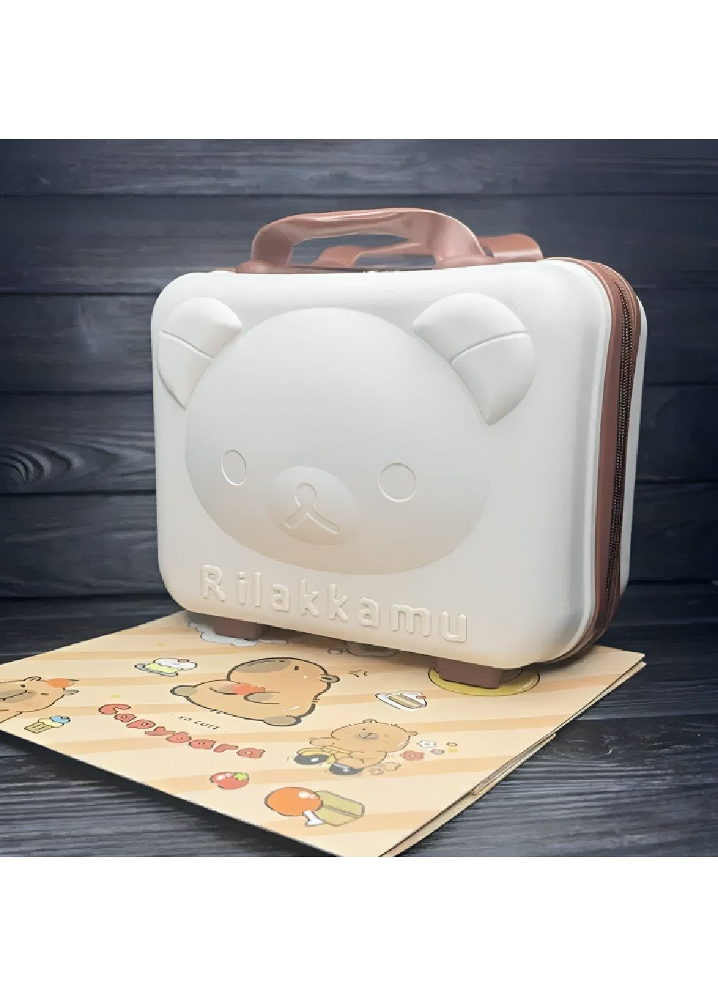 Комплект набор канцелярии в пластиковом чемоданчике для творчества рисования 24×15×30 см (481905-Prob) Бежевый Unbranded (368283310)