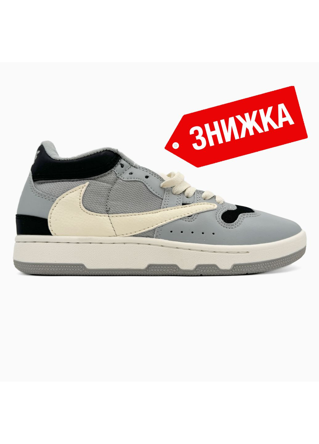 Білі Осінні кросівки чоловічі nike mac attack beige / white / blue найк No Brand