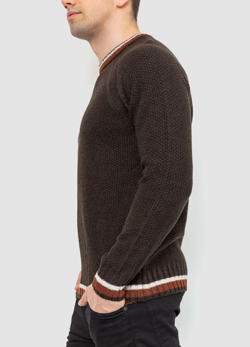 Темно-коричневый зимний свитер мужской, цвет светло-бежевый, Ager