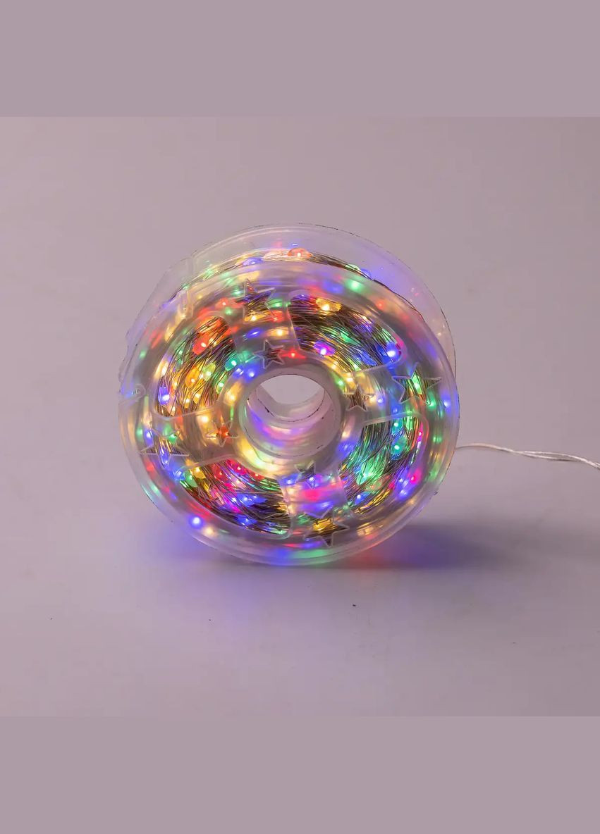 Гирлянда Роса нить 1000 LED длина 100 м от сети, мультиколор Lucky Day Shop (312551241)