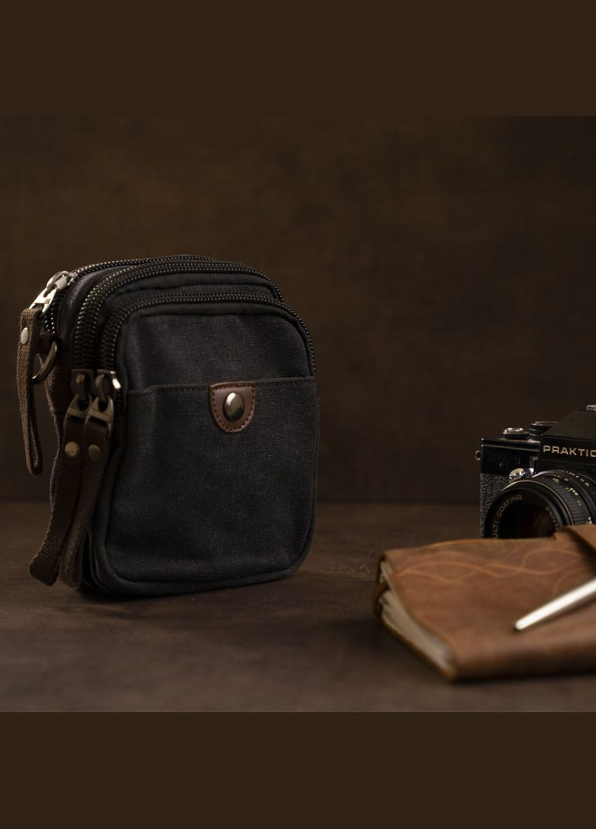 Сумка мужская через плечо барсетка 20082 Черный Vintage (302007978)