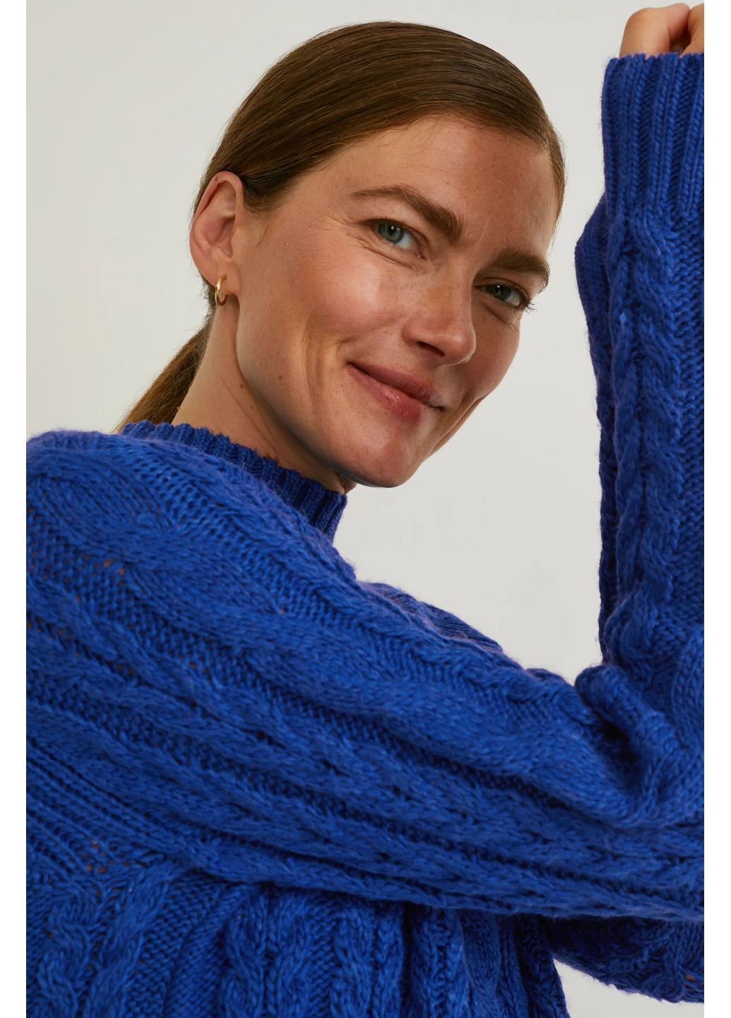 Синій демісезонний в'язаний светр C&A