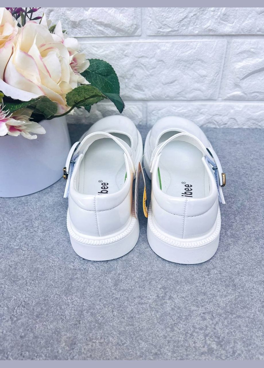 Белые туфли для девочки yalike 56-98 28 19 см черный кв0312-1 Apawwa