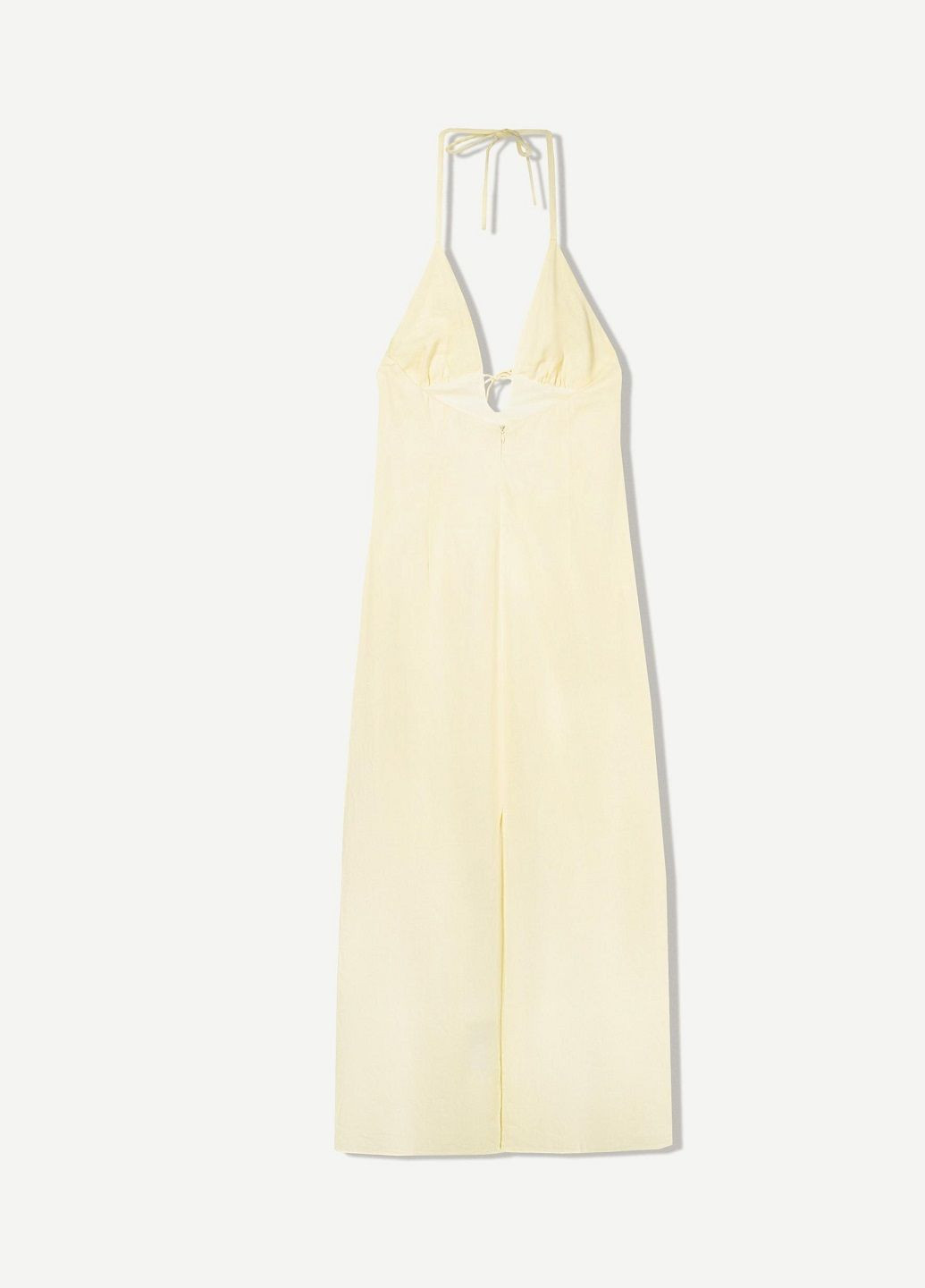 Бежевое повседневный платье Bershka однотонное