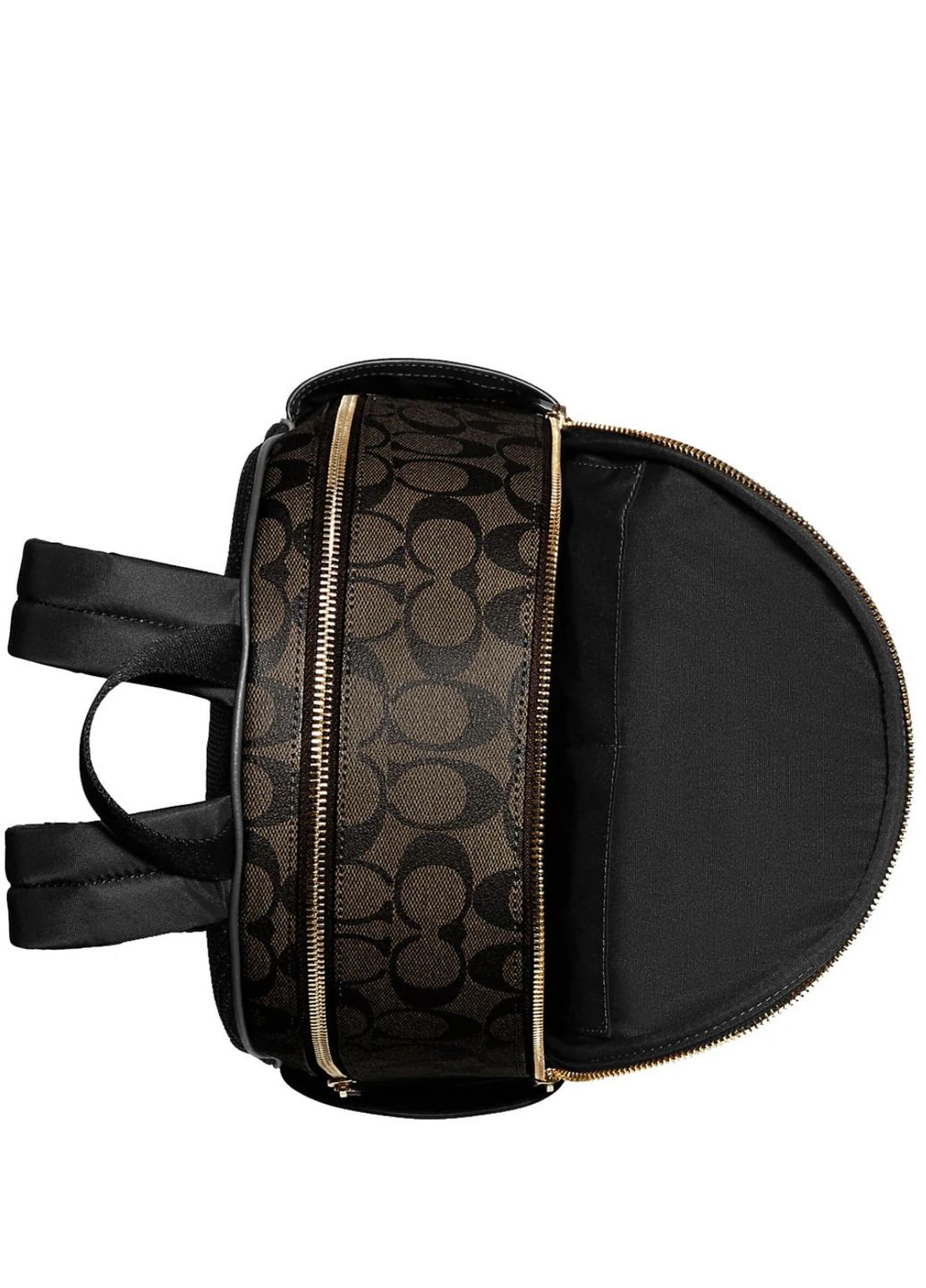 Рюкзак Coach Court Backpack Bag In Signature Canvas in Brown/ Black 5671 (361659481)