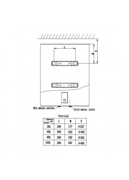 Водонагрівач (бойлер) електричний накопичувальний EVH80R Spring WILLER (314932137)