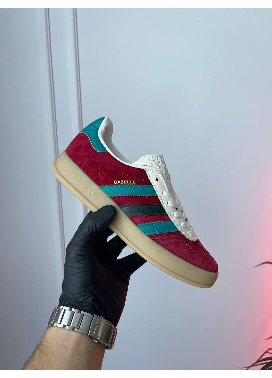 Червоні Осінні кросівки чоловічі і жіночі adidas gazelle red | адідас газель червоні No Brand