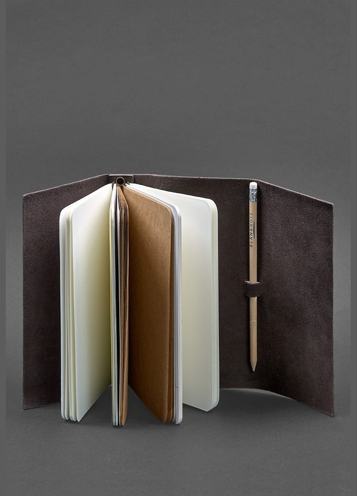 Кожаный блокнот (Софт-бук) 1.0 темно-коричневый Краст (A-027388) BlankNote (328961632)