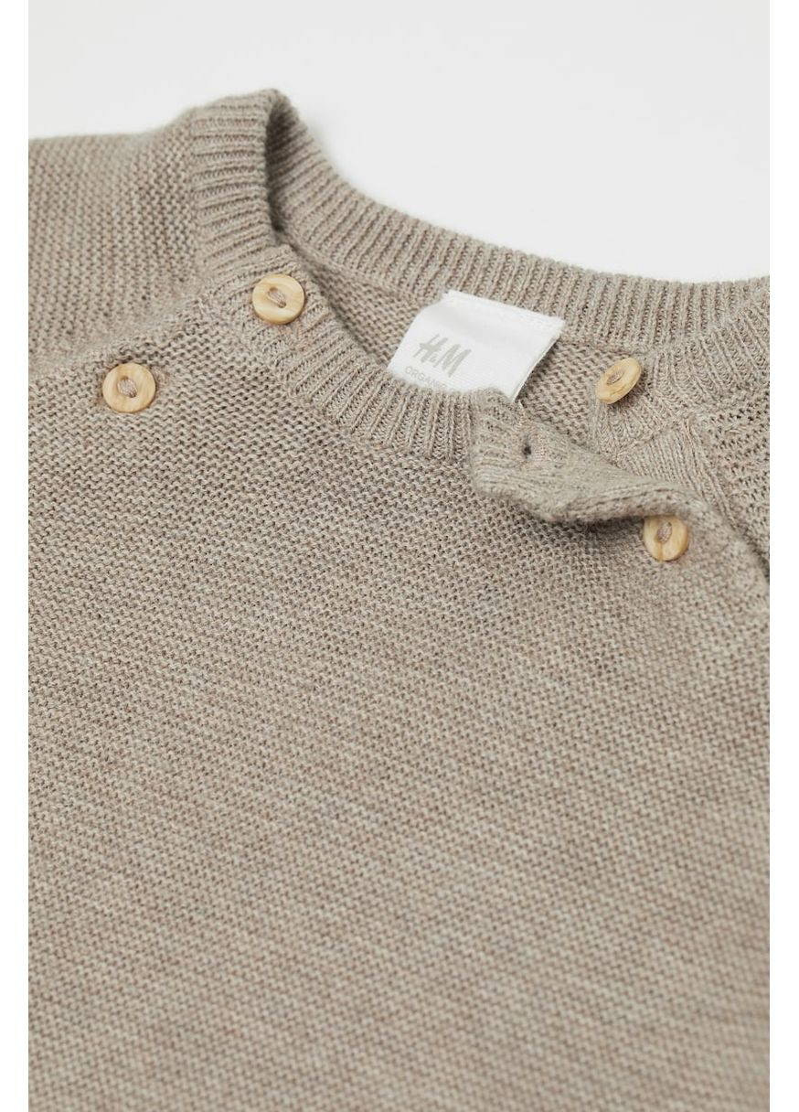 Бежевий демісезонний костюм (світр, штани) H&M