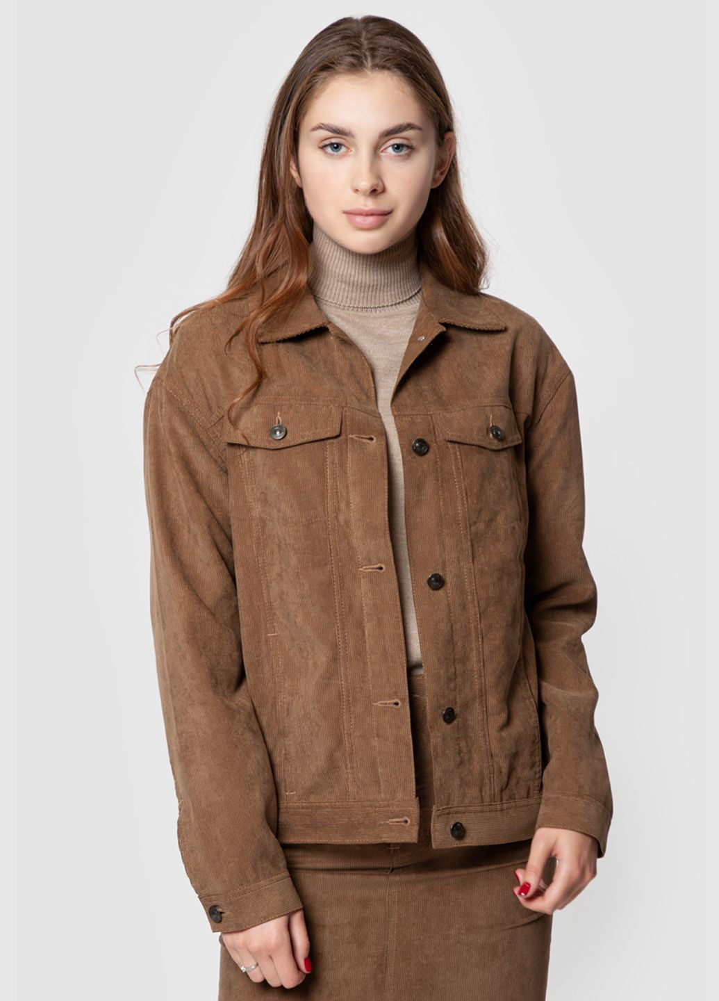 Бежевая демисезонная куртка женская бежевая Arber Denim jacket W W-KRJ1