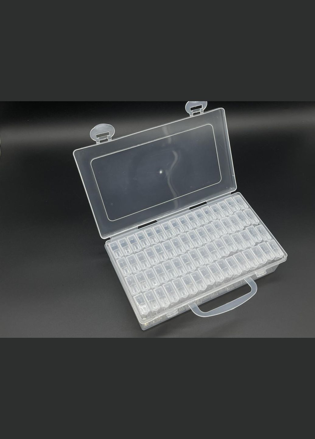 Пластиковый органайзер с маленькими коробочками 220х130 мм для хранения бисера и бусин. HM furnitura (330607626)