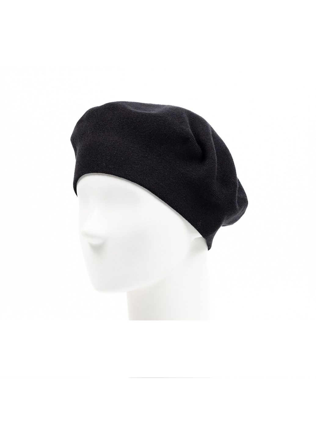 Берет женский вискоза черный ЛЕЙЛА LuckyLOOK 614-789 (322789621)