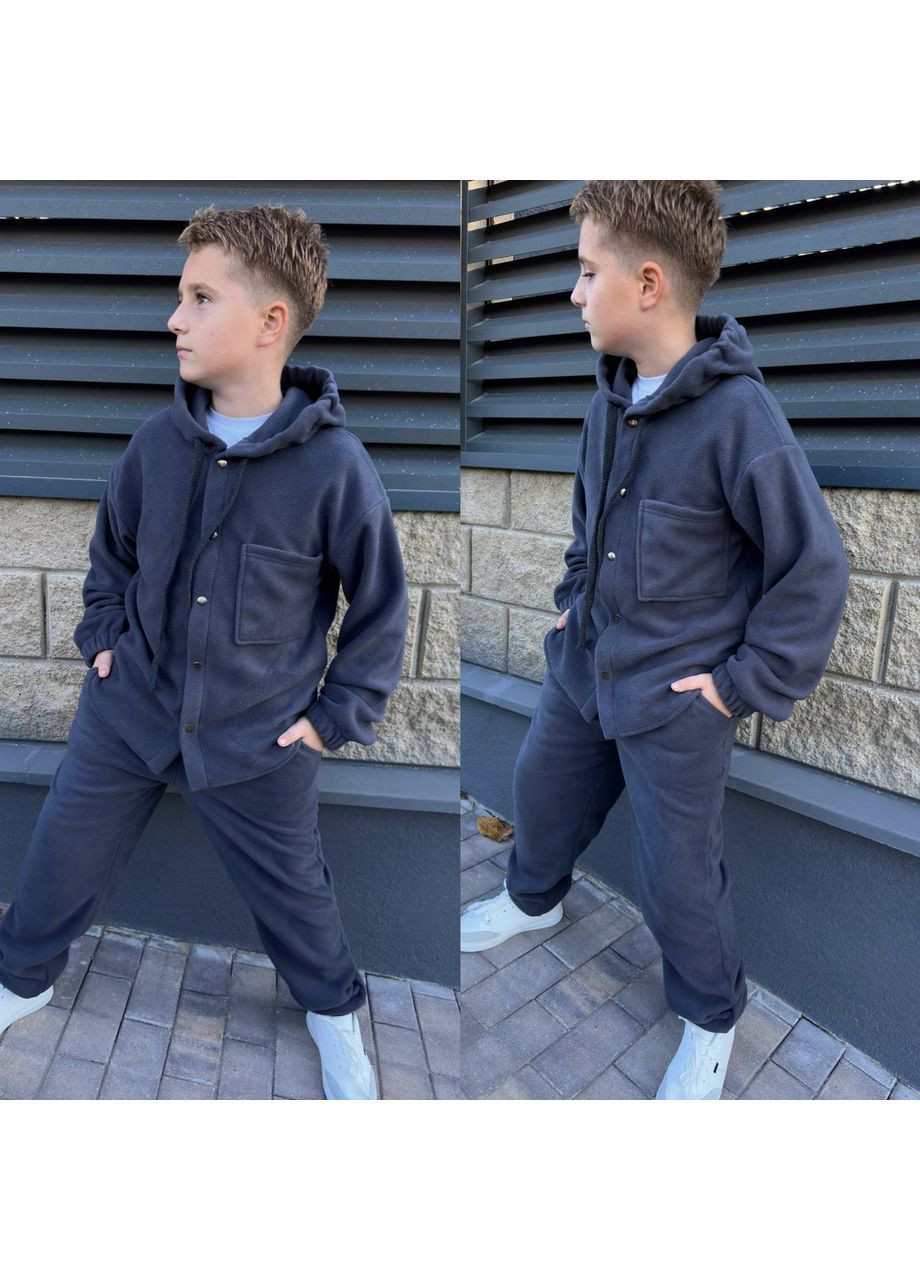 Флісовий спортивний костюм на хлопчика сорочка та штани Nositi (369036539)