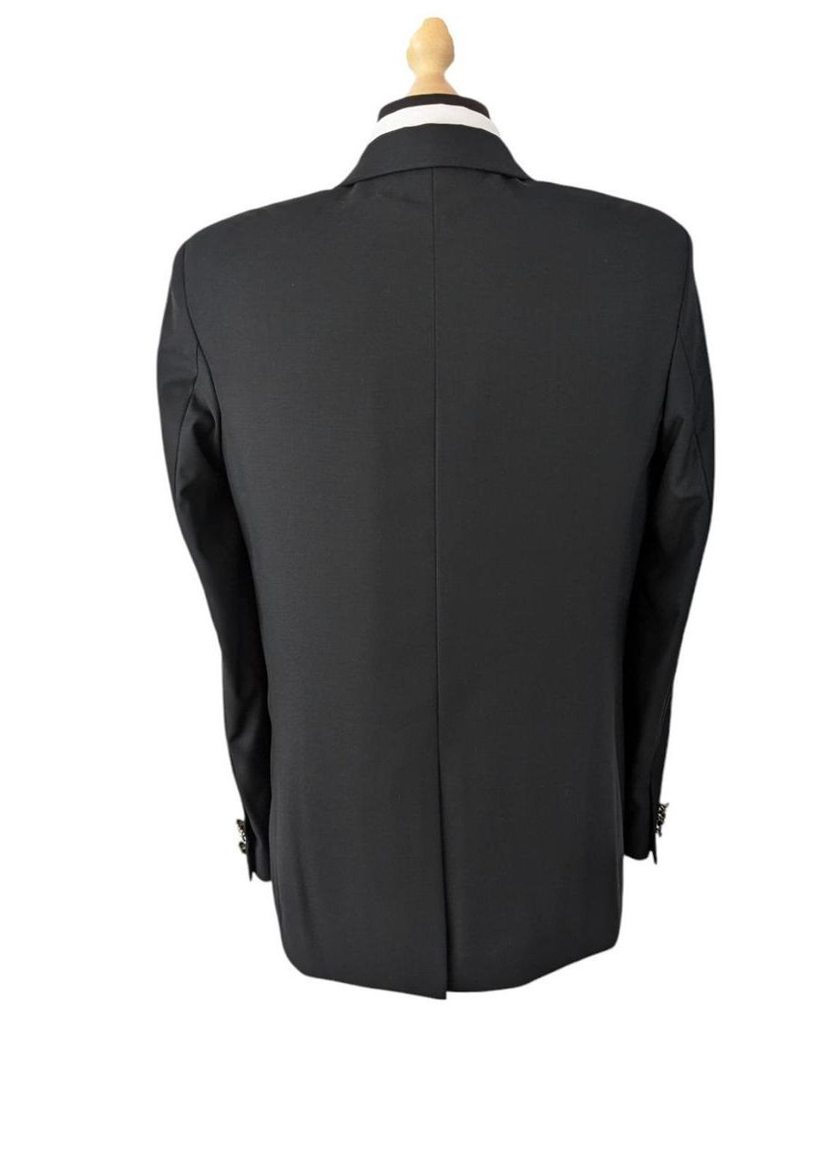 Черный демисезонный мужской костюм черный Borenia