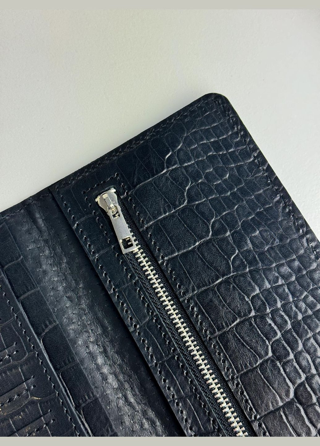 Чоловіче шкіряне портмоне з тисненням під крокодила SR019 ( ) SKILL (322605458)