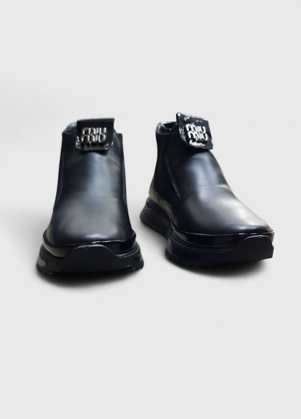 Кроссовки женские кожаные Christian YuMa чёрные демисезоны (364847485)