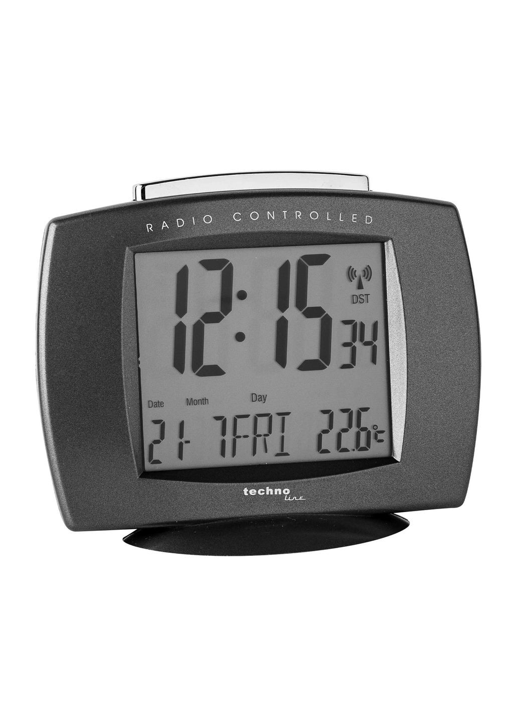 Настільний годинник WT189 Anthracite електронні 11*9*3,7 см (WT189 anthrazit) Technoline (302388732)