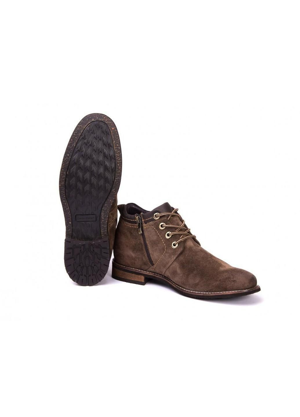 Коричневые зимние ботинки 7144455 цвет коричневый Carlo Delari