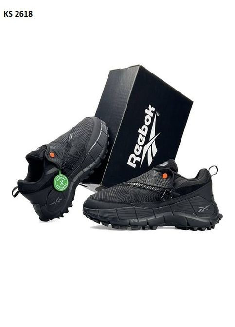 Чорні Осінні кросівки чоловічі reebok zig kinetica 2.5 edge x spyder black orange рібок зіг кінетіка No Brand