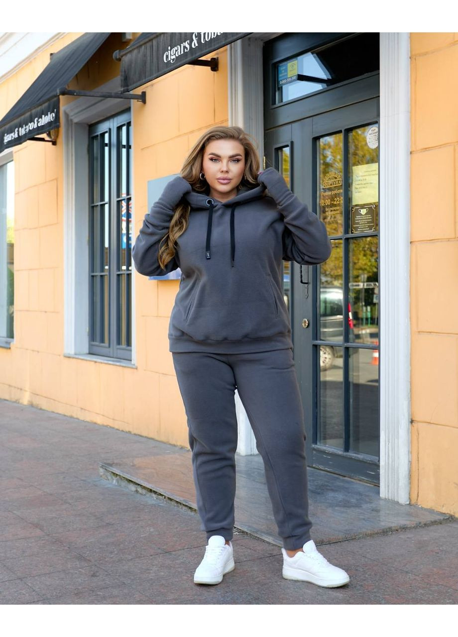 Жіночий теплий костюм із флісу з жилеткою та рукавичками Україна (362699940)