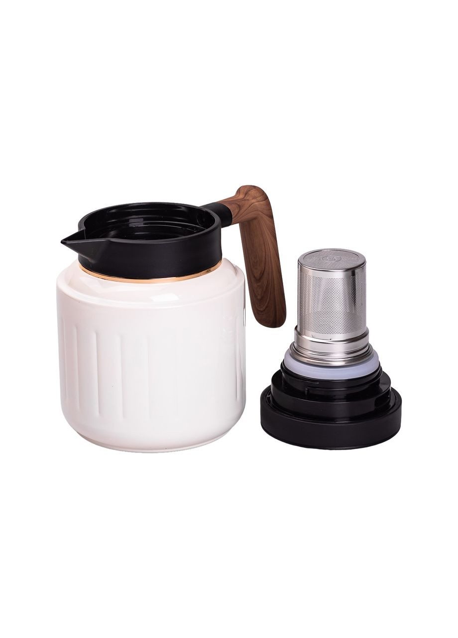 Чайник термос с индикатором температуры и заварником 1 л белый HP-14-51W Yiwu (353504140)