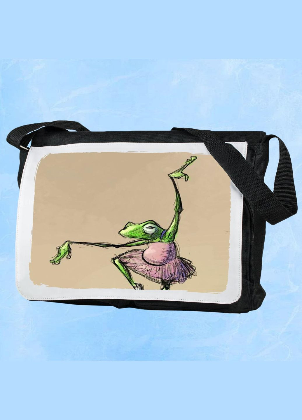 Мужская (женская) сумка через плечо для спортзала дорожная универсальная Art #203 Черный No Brand (322119122)