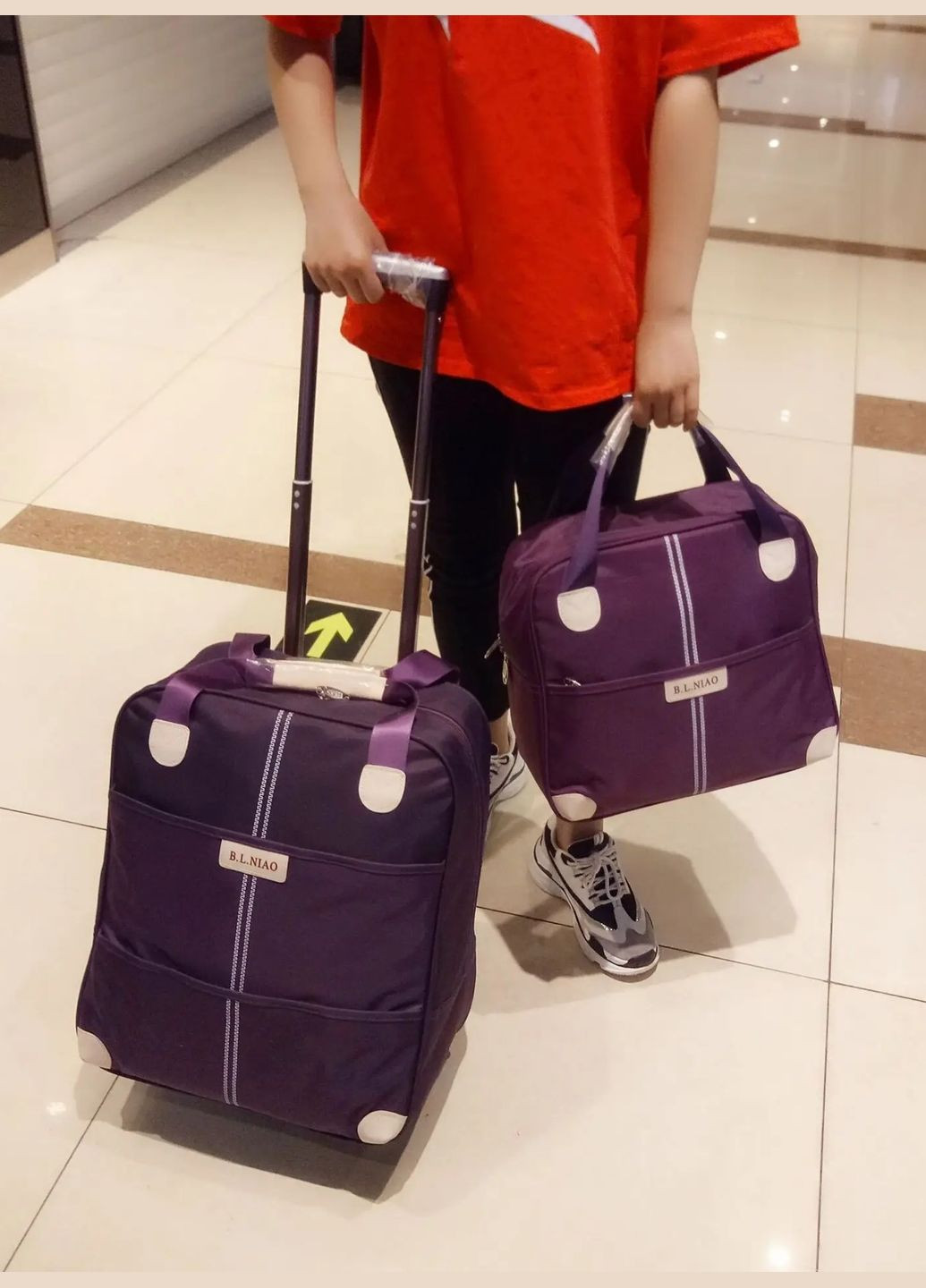 Сумка-чемодан текстиль 38*43см/31.5*34см 2шт/наб Home (293142396)