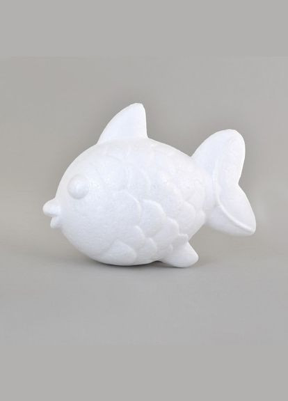 Пінопластова заготовка Золота рибка 742357 17 см біла Santi (364759480)