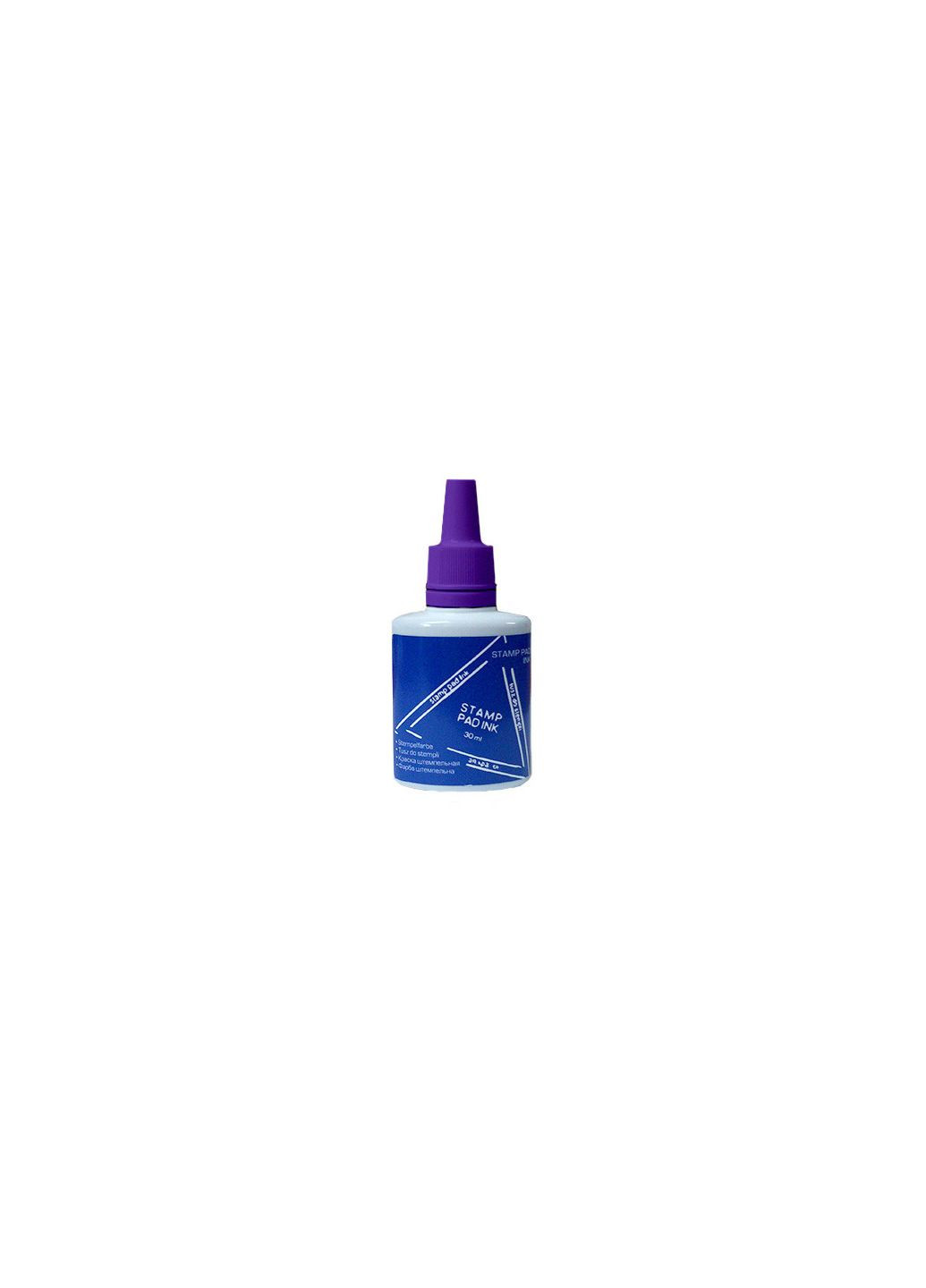 Штемпельная краска на водной основе 30 мл фиолетовая BM.190105 Buromax (281999223)